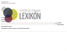 Tablet Screenshot of lexikon.adatbank.ro